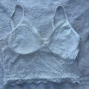 SHEIN White Lace Bralette